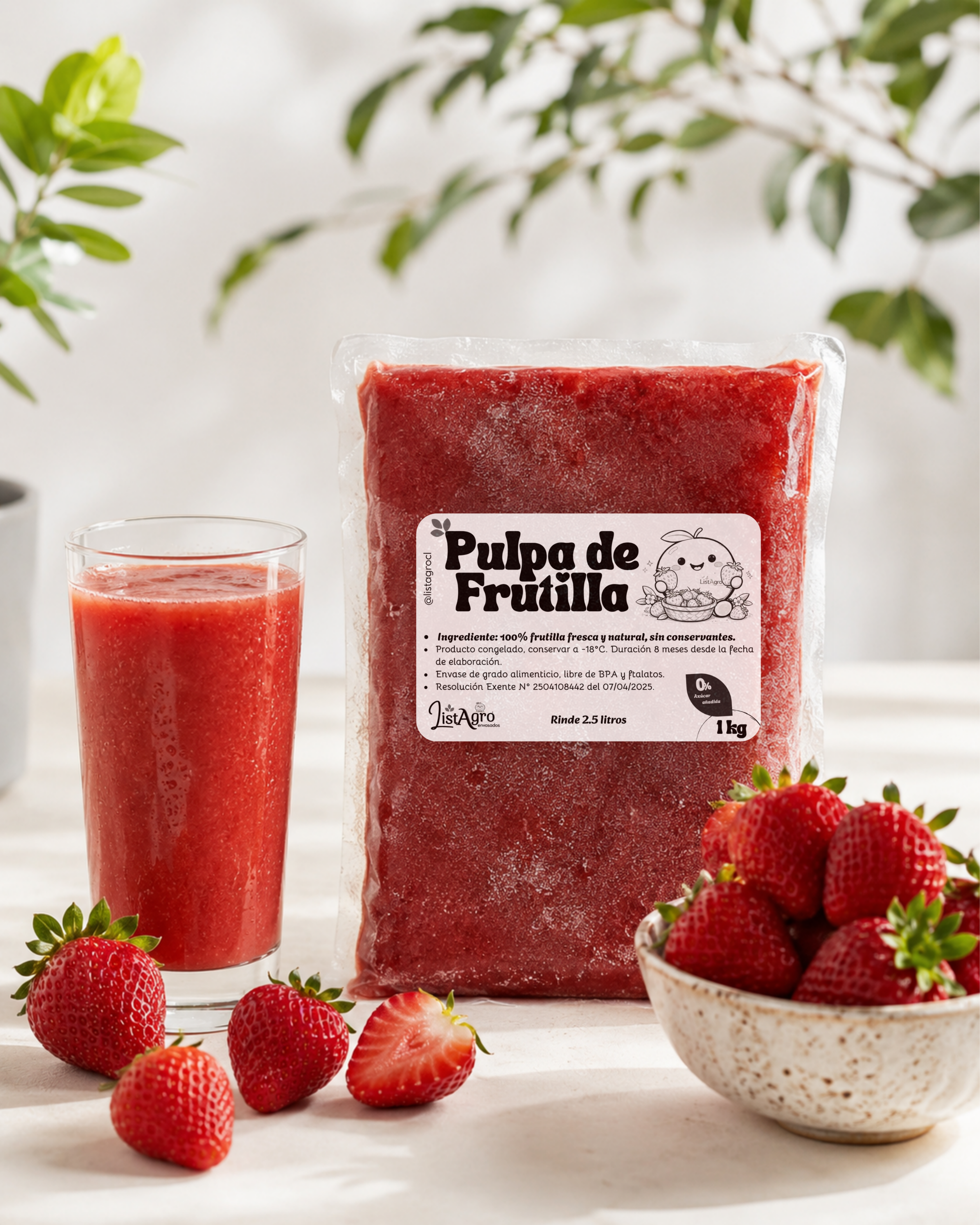 Pulpa de Frutilla 1kg