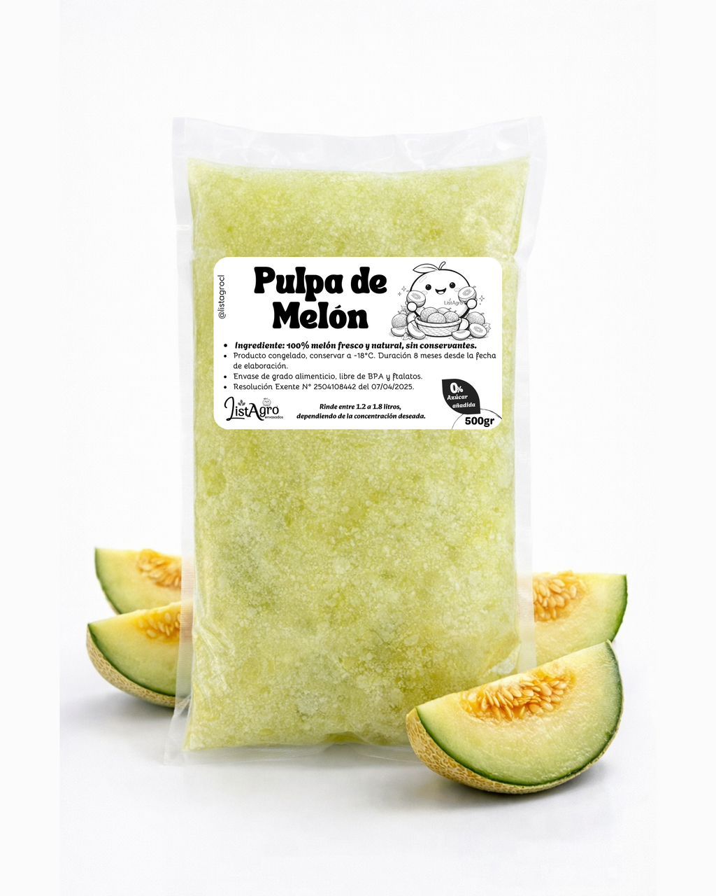 Pulpa de Melón 500gr.