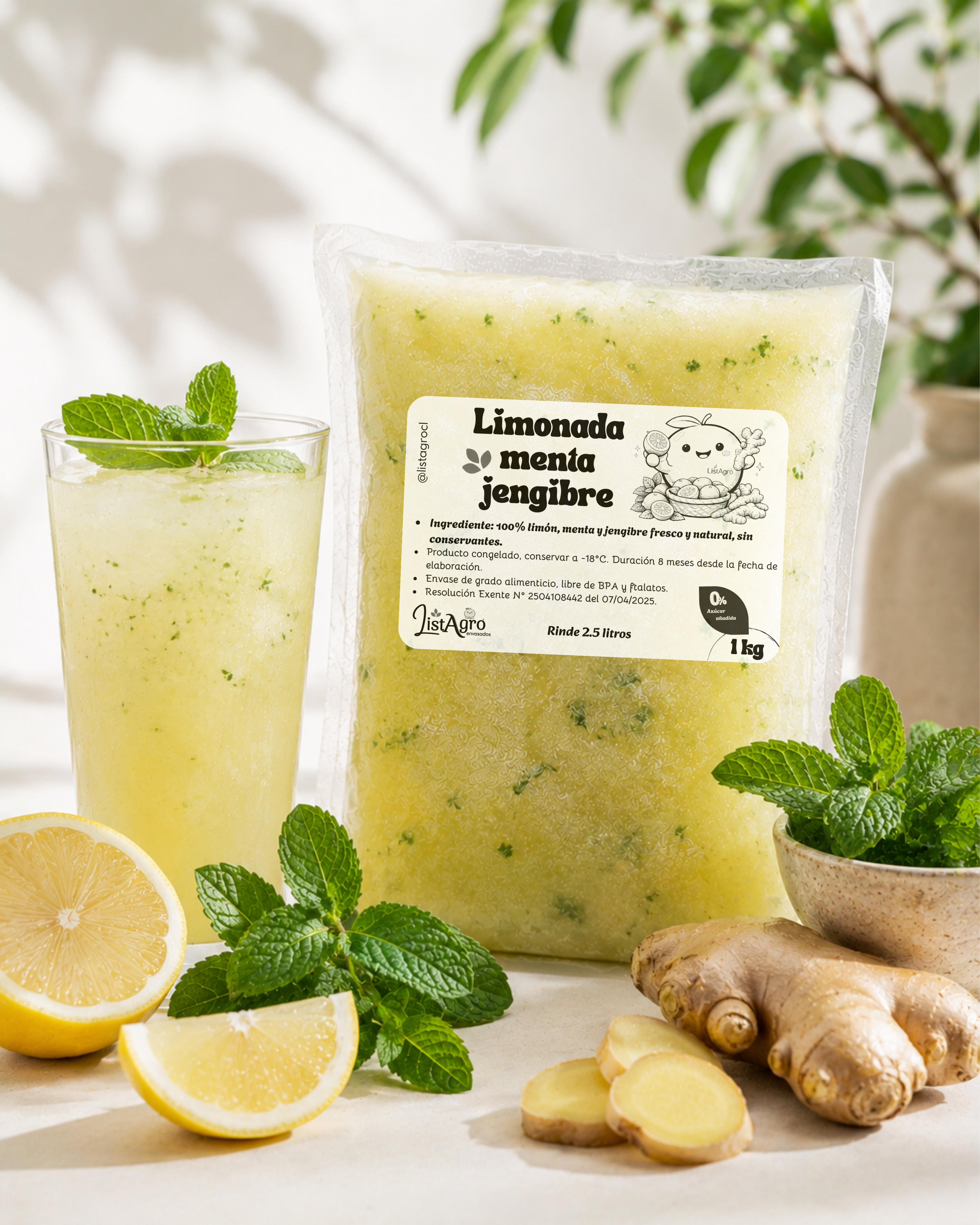 Limonada menta jengibre 1kg