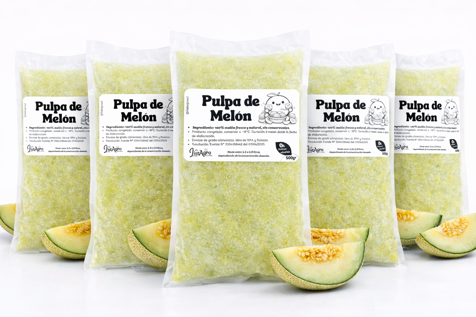 Pulpa de Melón 500gr.