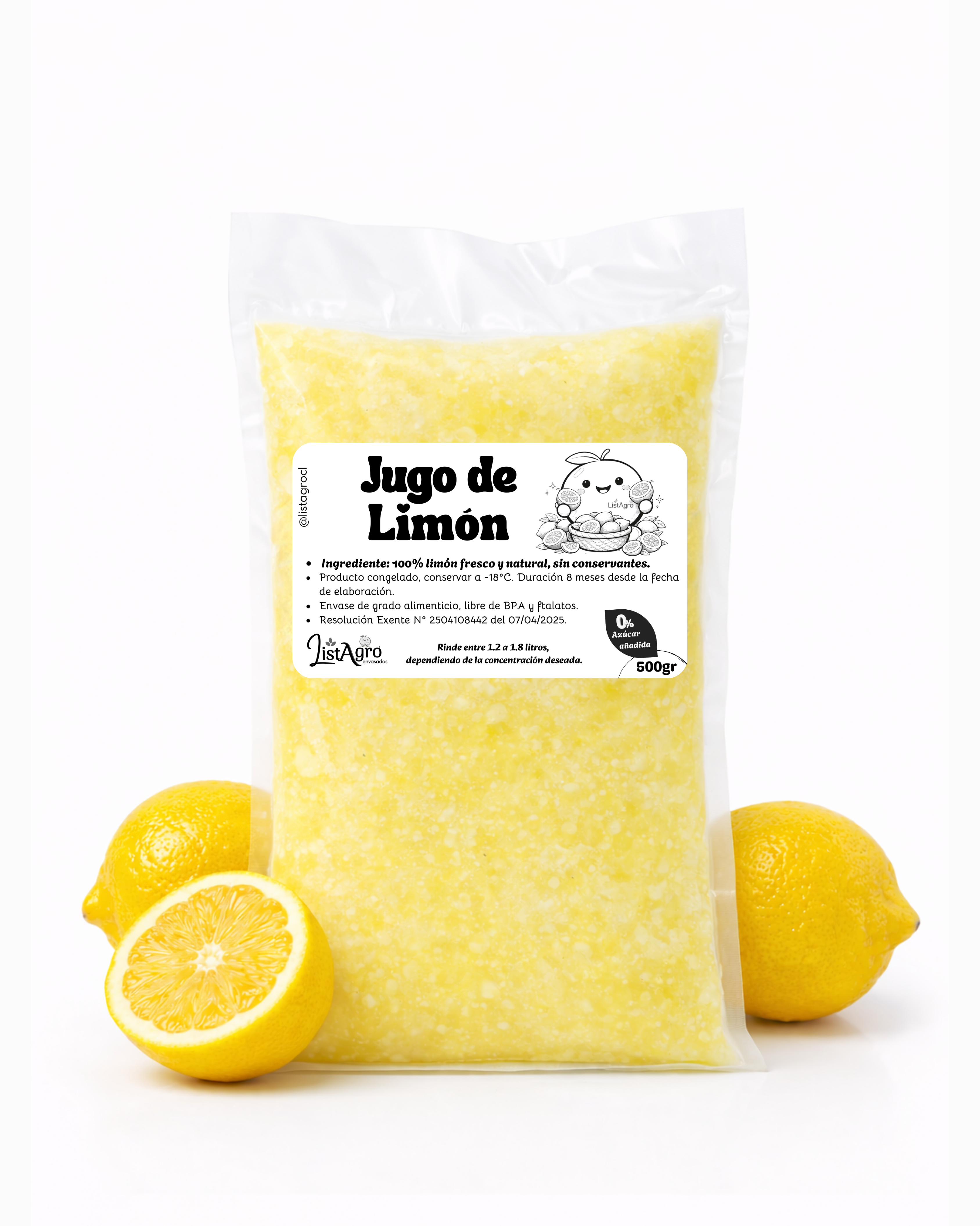 Jugo de limón 500gr.