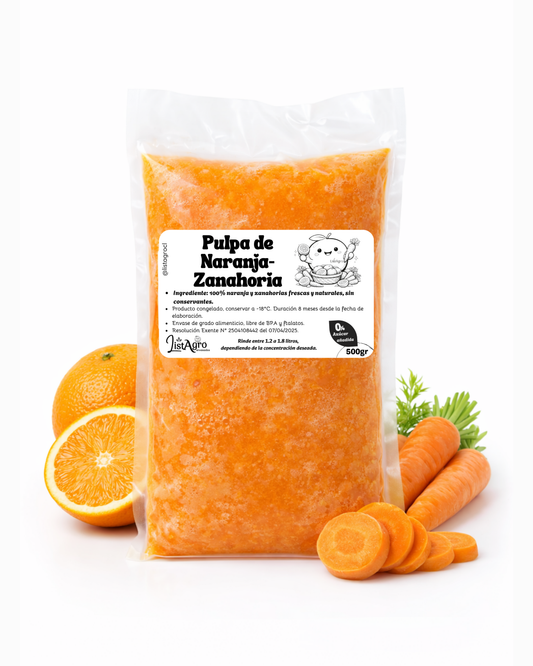 Pulpa Naranja Zanahoria